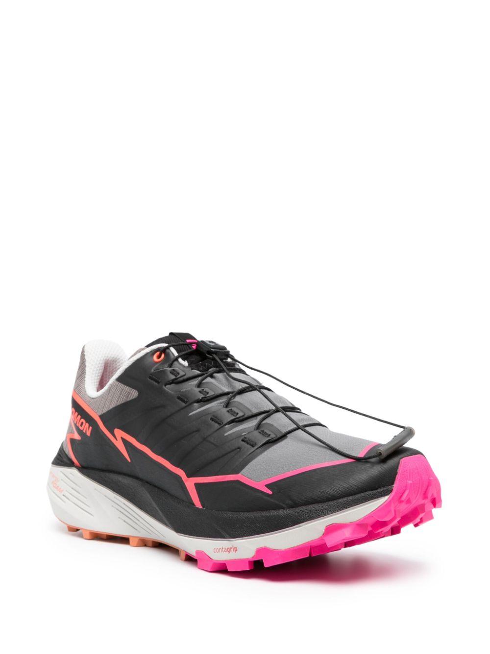 Logo-print panelled-design sneakers L47382600 PLUMKITTEN/BLACK/PINK GLO SALOMON