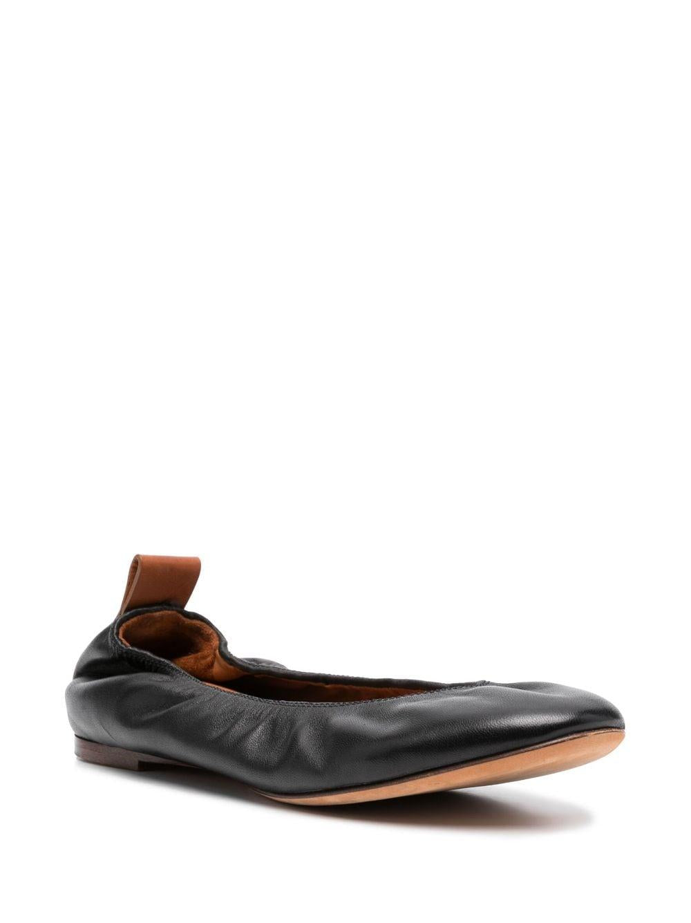 Leather ballerina shoes<BR/><BR/> BAMB02 NAPA10 LANVIN