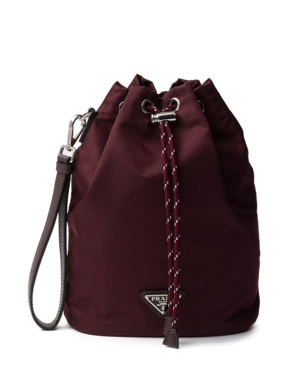 Speedrock Re-Nylon and leather pouch 2NE0672HE1 F0007 PRADA