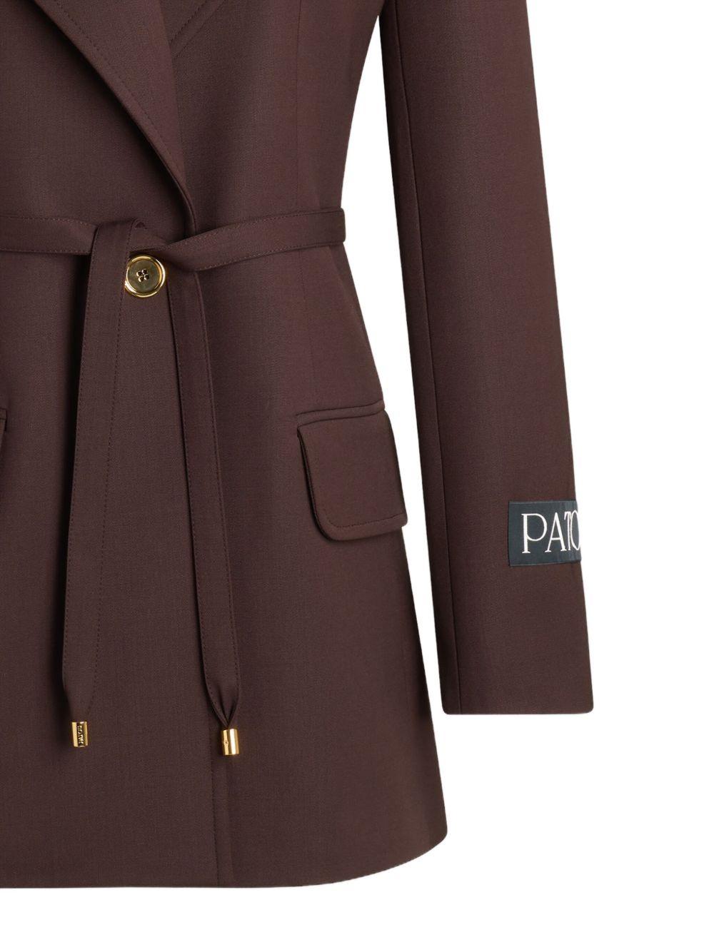 Longline single-breasted jacket in sustainable technical wool JA0610103 812B PATOU