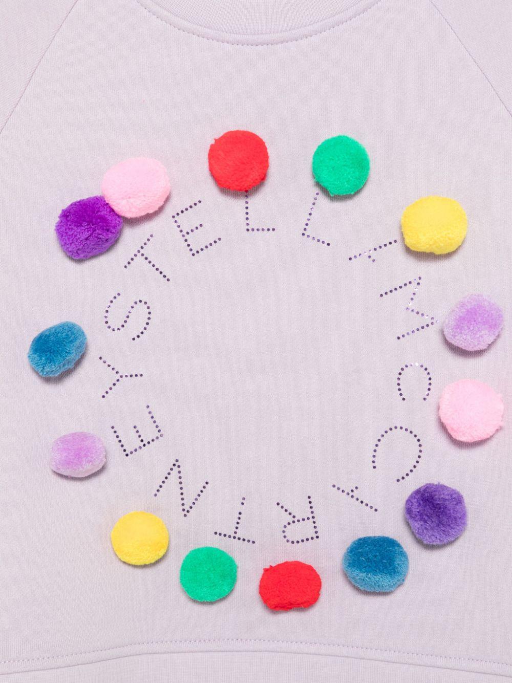 Pompom detail sweatshirt TV4D70 Z0453572 STELLA McCARTNEY KIDS