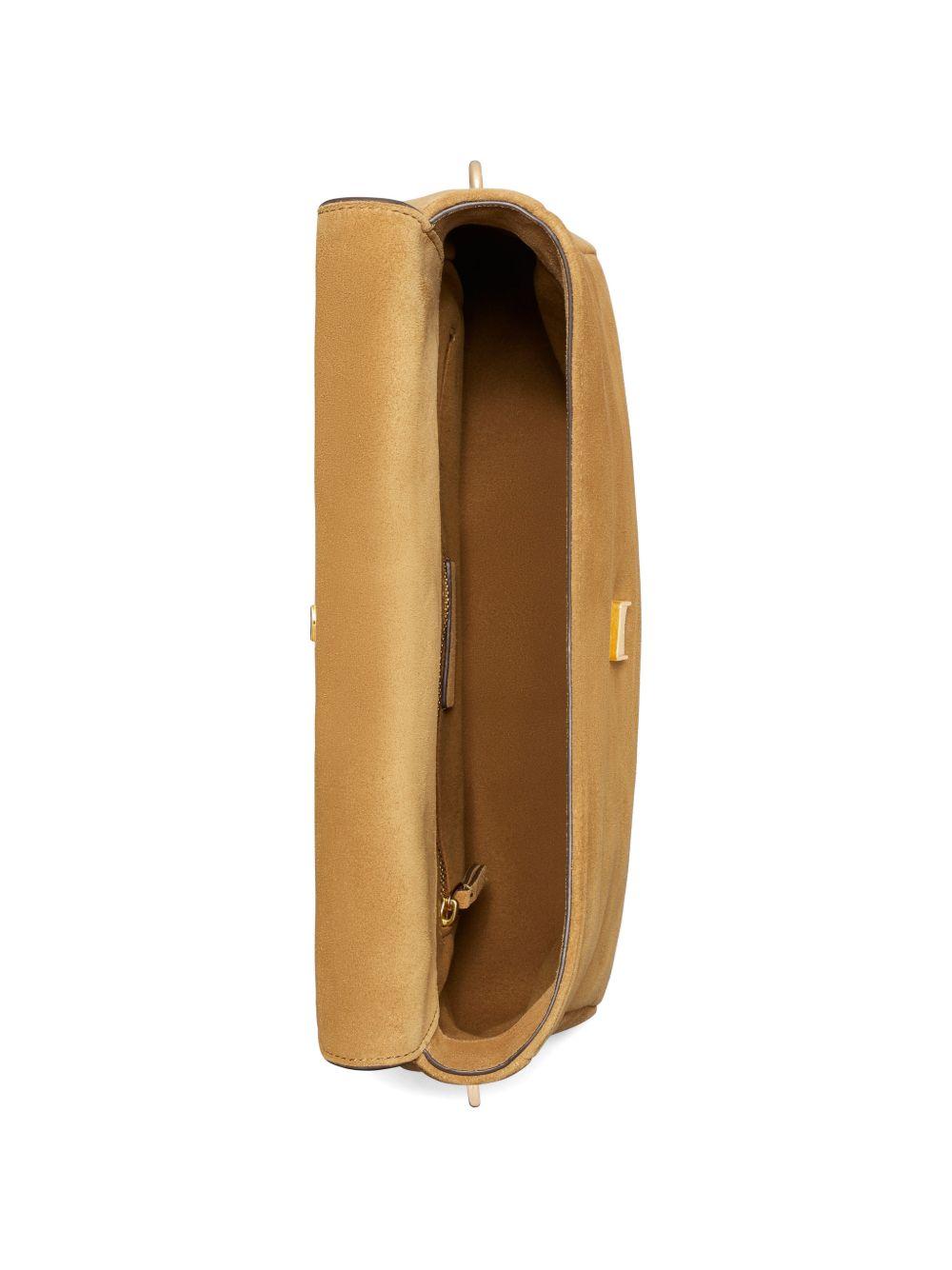 Charlie Suede Shoulder Bag 184125 200 TORY BURCH