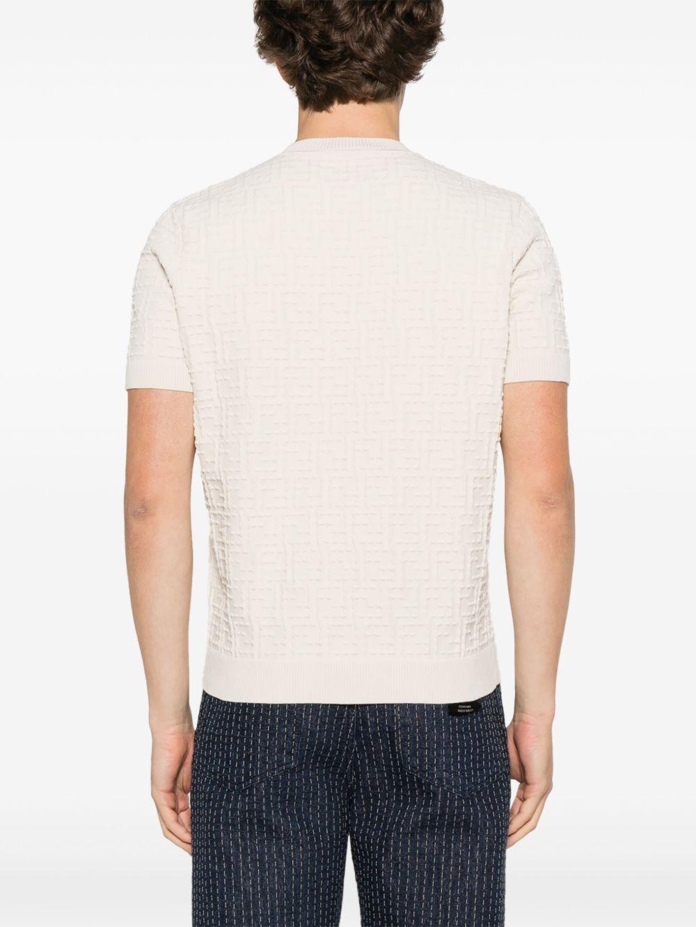FF-embroidered T-shirt<BR/><BR/> FZX051 AU7OF1BJD FENDI