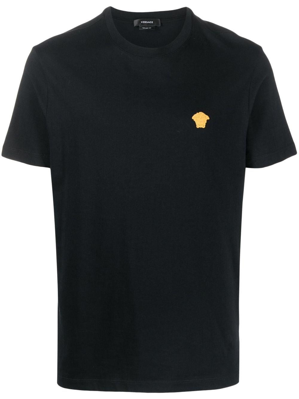 Medusa embroidered T-Shirt<BR/><BR/><BR/> 1008481 1A084891B000 VERSACE