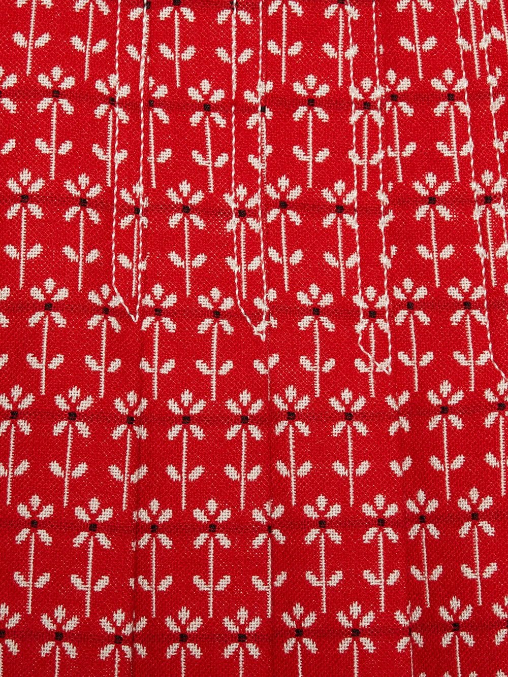 Minigonna Daisy jacquard colore rosso