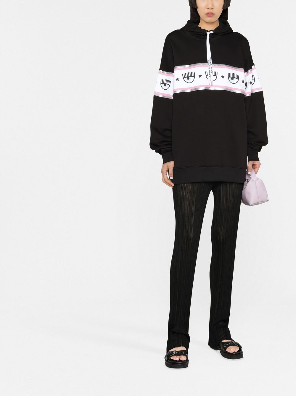 Felpa con cappuccio con coulisse Logomania