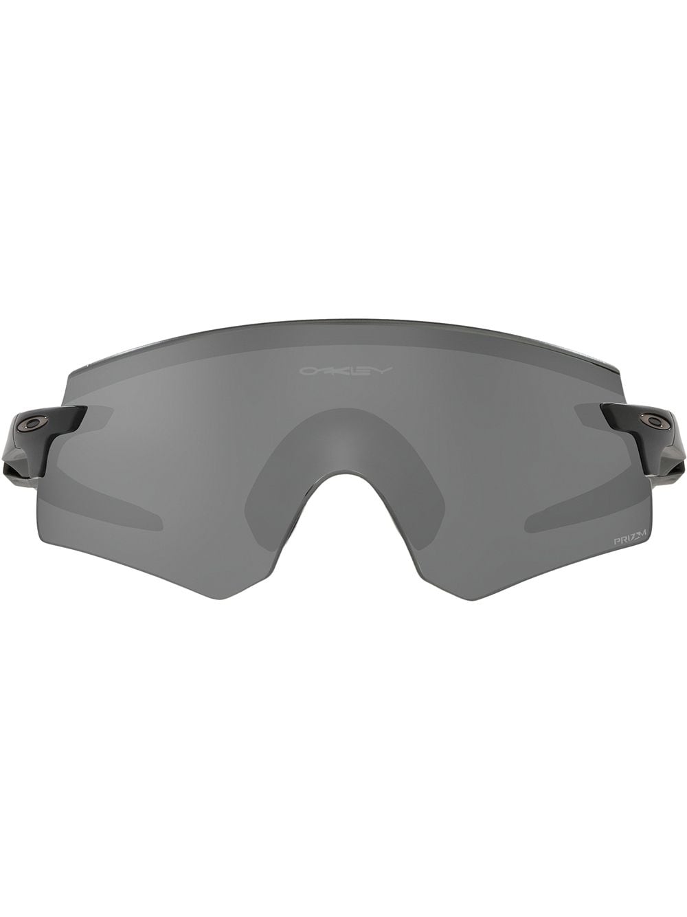 Occhiali da sole Encoder oversize in acetato nero opaco/grigio