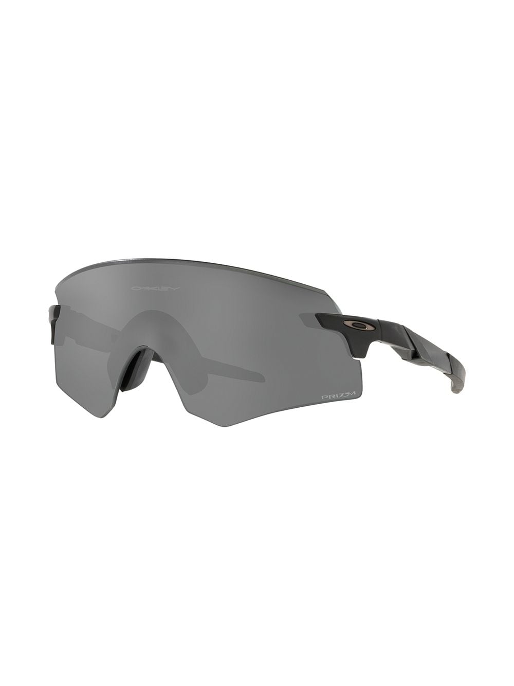 Occhiali da sole Encoder oversize in acetato nero opaco/grigio