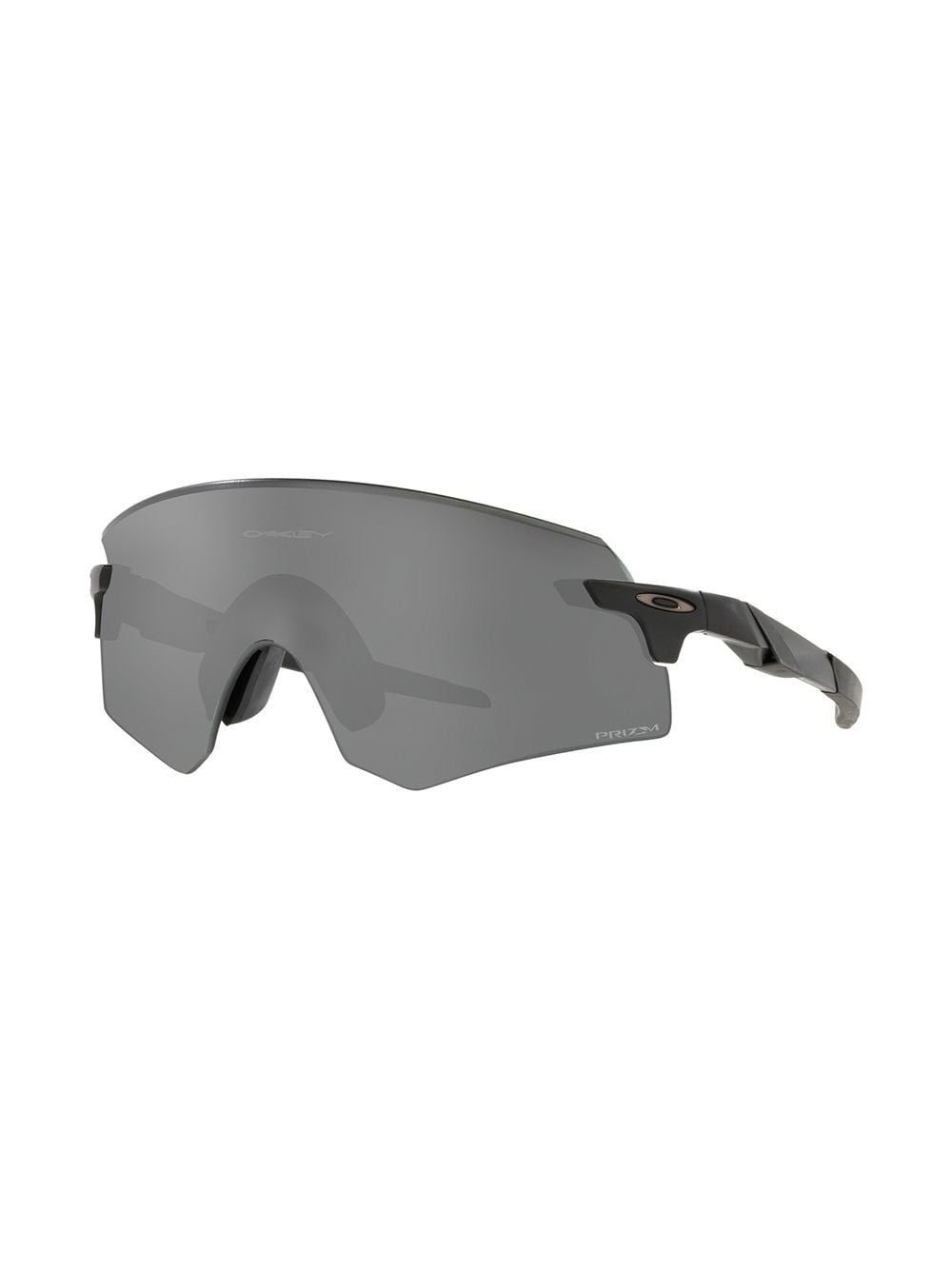 Matte black/grey acetate Encoder oversize-frame sunglasses