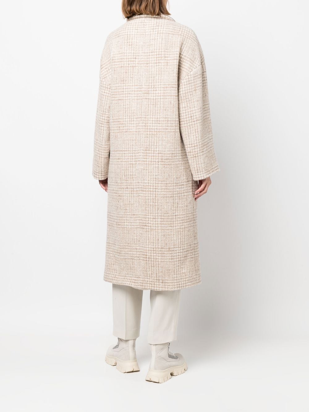Cappotto doppiopetto check