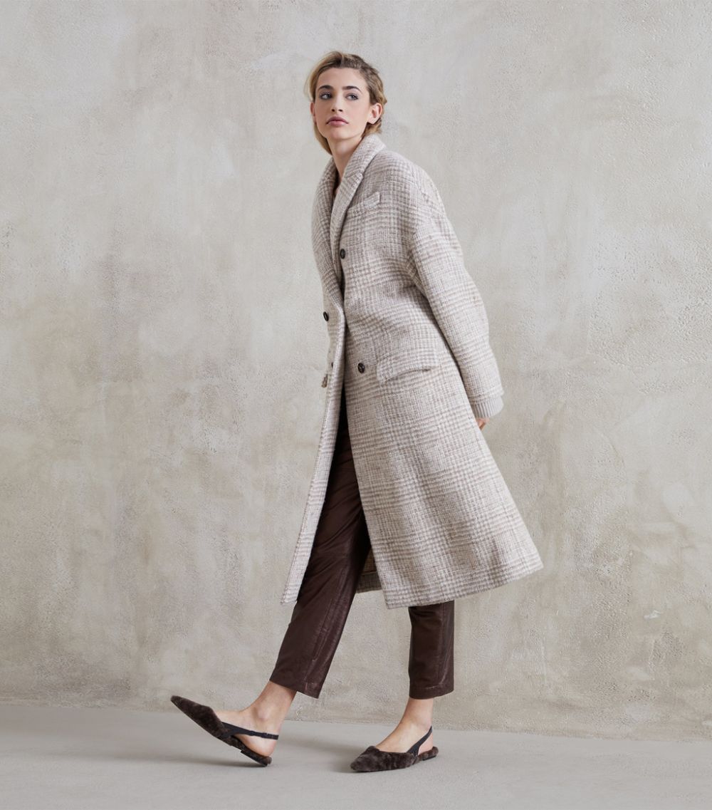 Cappotto doppiopetto check