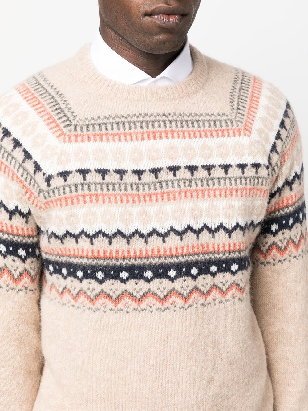 Maglione Fair Isle in maglia a intarsio