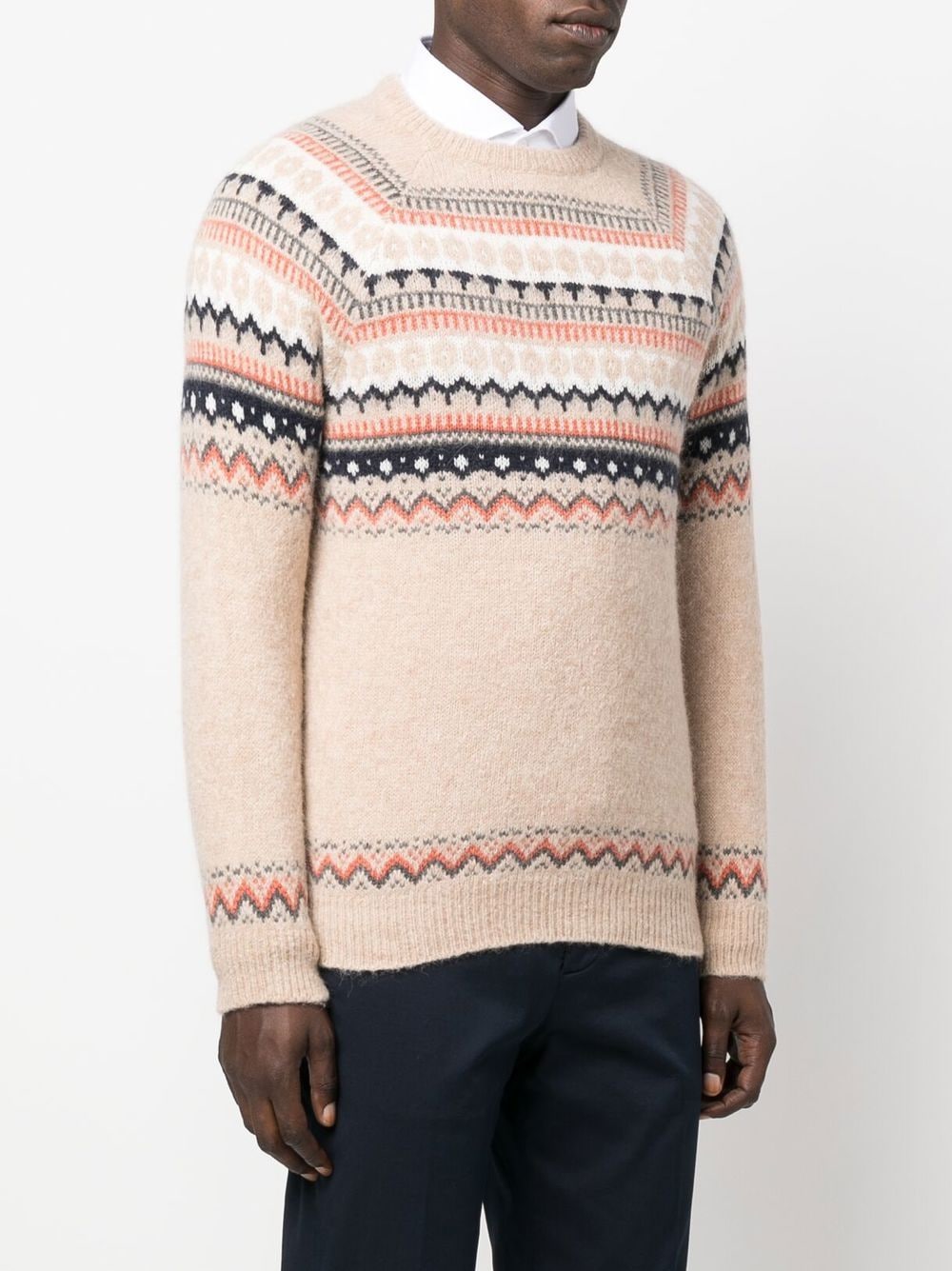 Maglione Fair Isle in maglia a intarsio