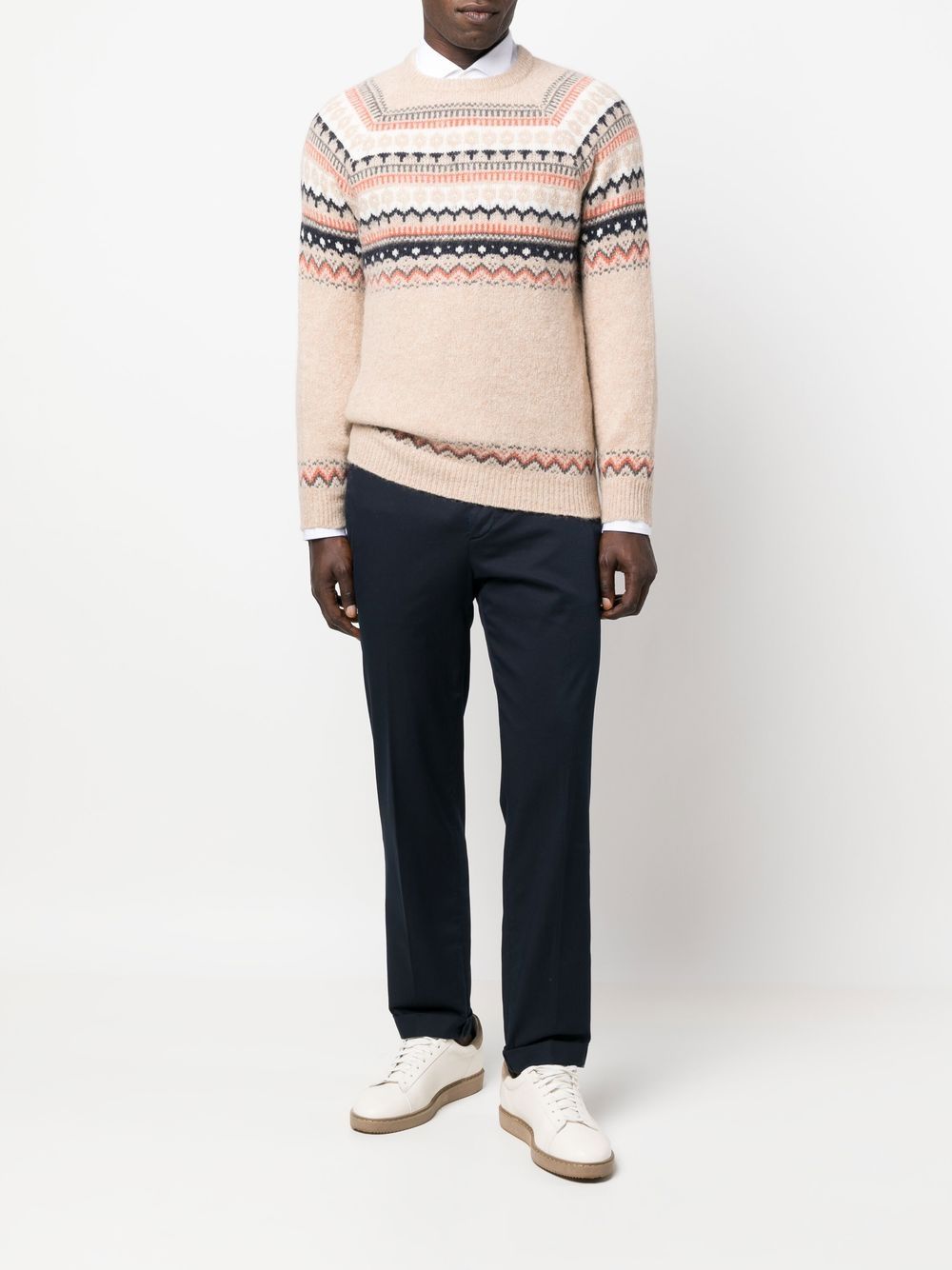 Maglione Fair Isle in maglia a intarsio