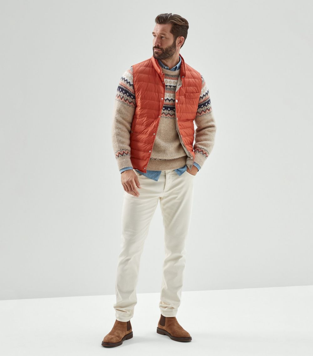 Maglione Fair Isle in maglia a intarsio