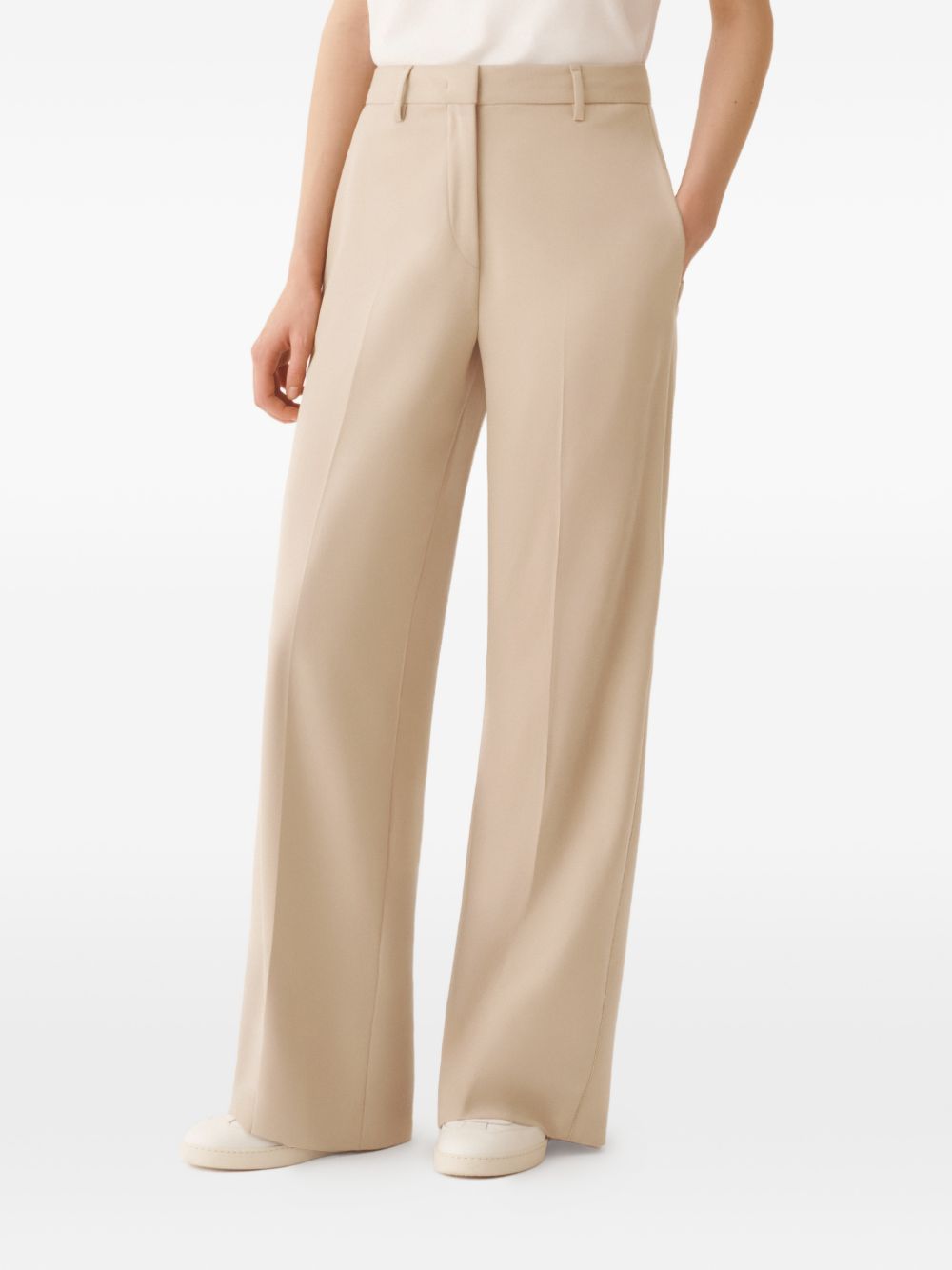 satin Wide-Leg Trousers PAD266F307 L7640162 FABIANA FILIPPI 