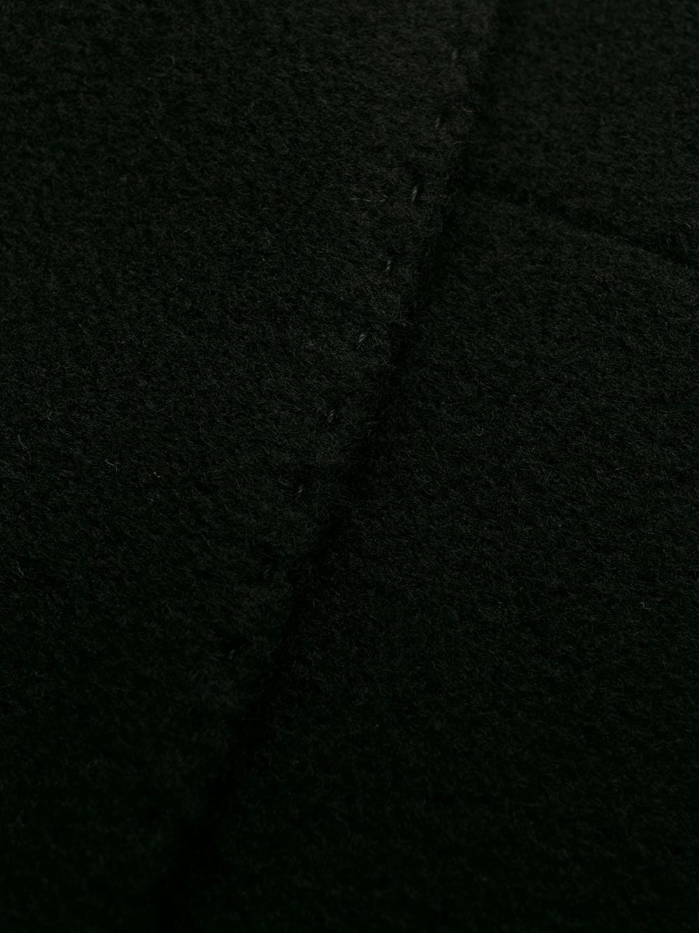 cappotto sartoriale monopetto nero in misto lana e cashmere