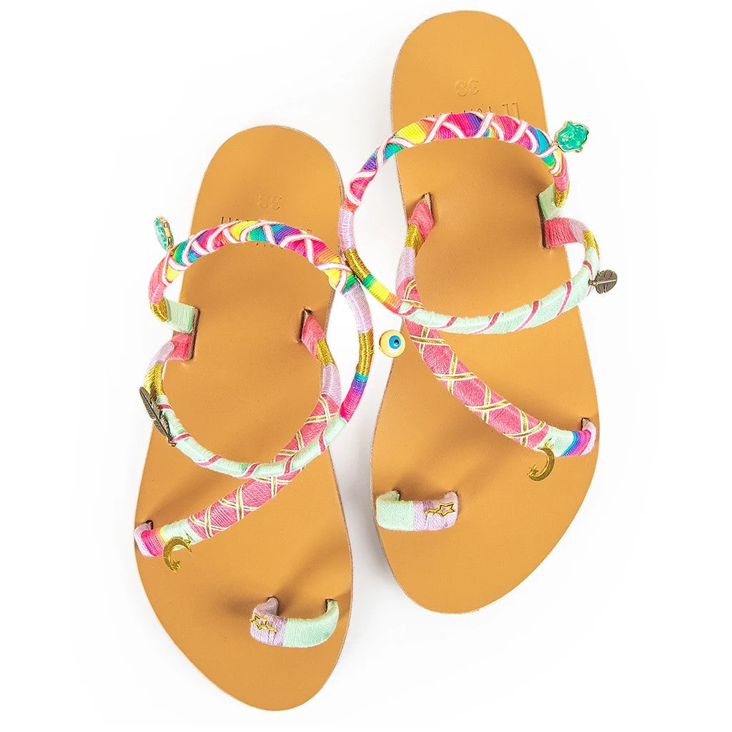 Lois multicolor sandals LOIS MULTICOLOR LE POM POM 