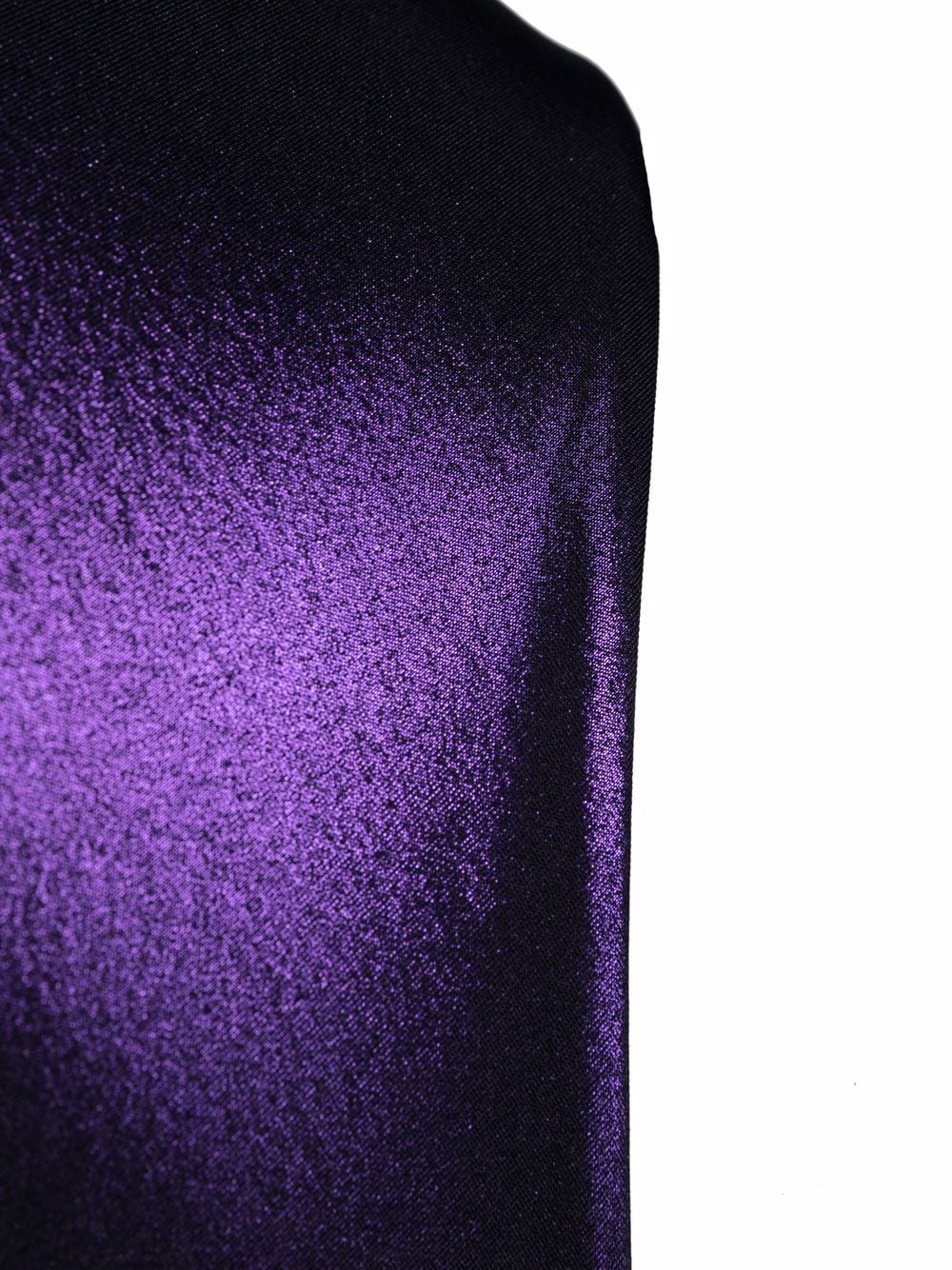Body in jersey lamé colore viola