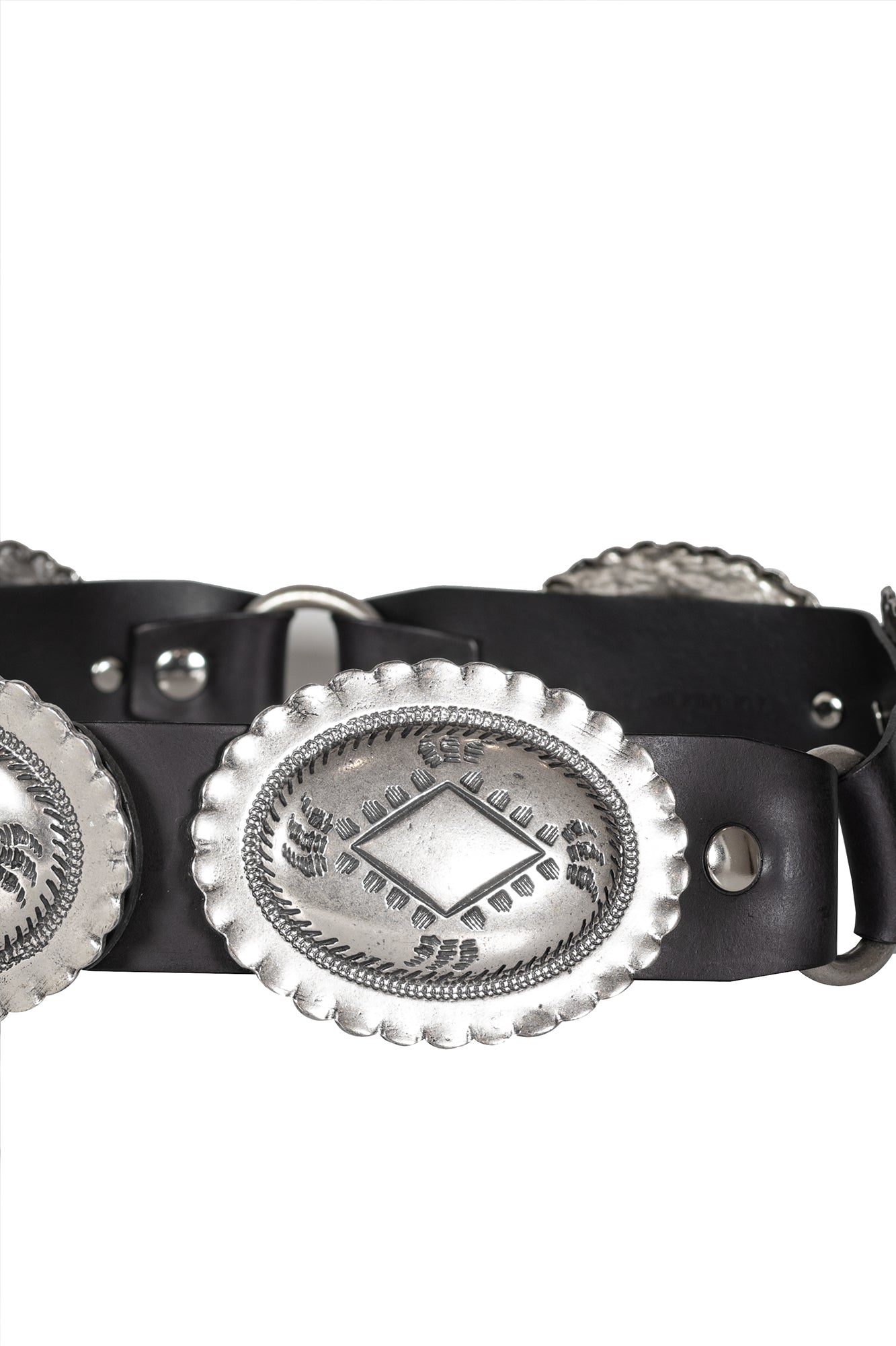 Texy belt with ornate buckles 1A1005 00002 ANIYE BY 
