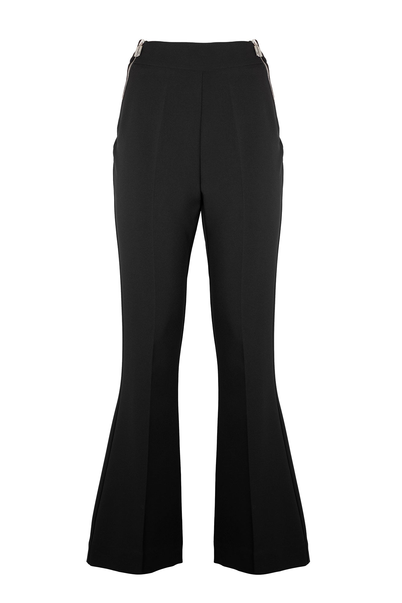 Trompette trousers with contrasting zip detail