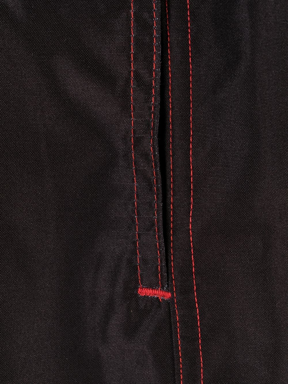Pantaloncini da bagno bicolore rosso/nero