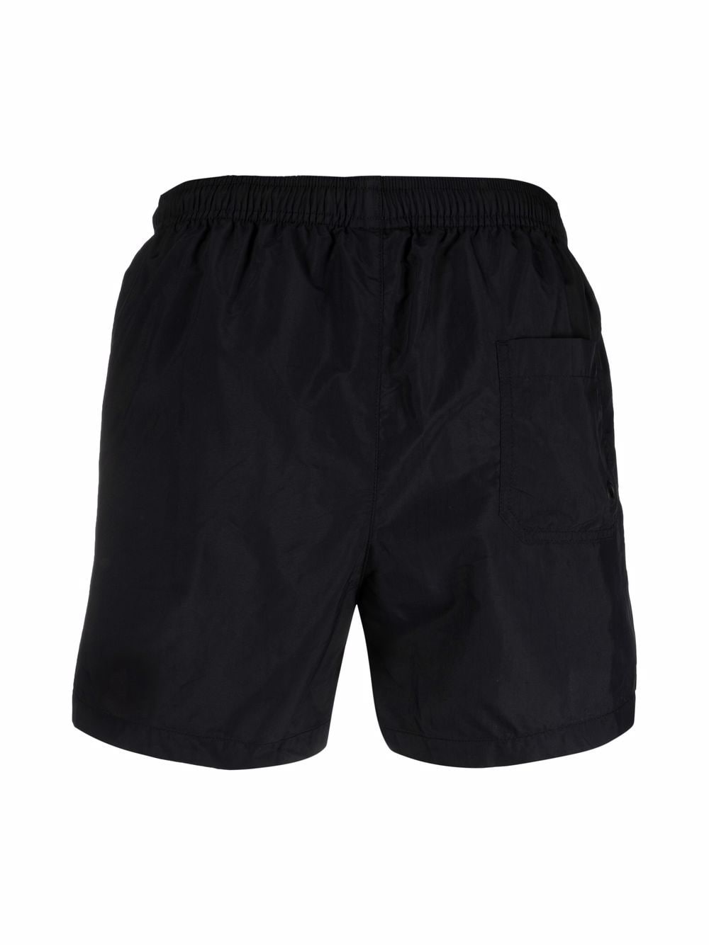 Black knee-length swimming shorts
