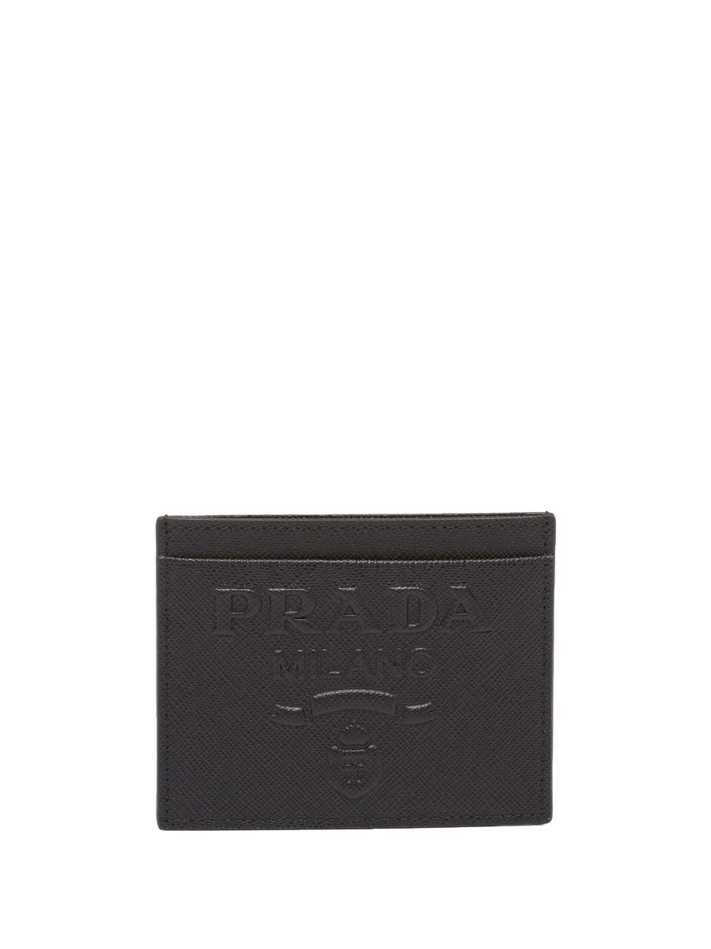 Saffiano credit card holder with logo 1MC025 2D1QF0002 PRADA 