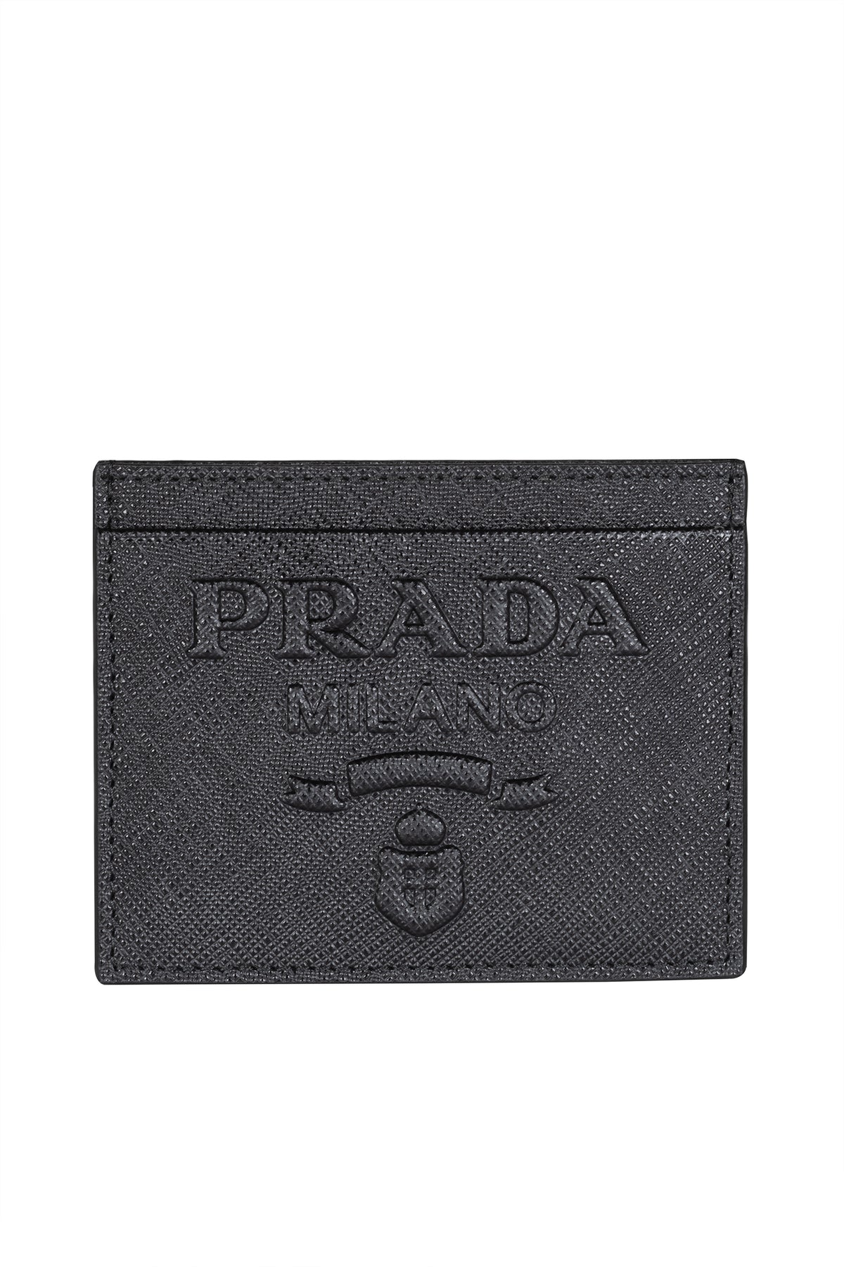 Saffiano credit card holder with logo 1MC025 2D1QF0002 PRADA 