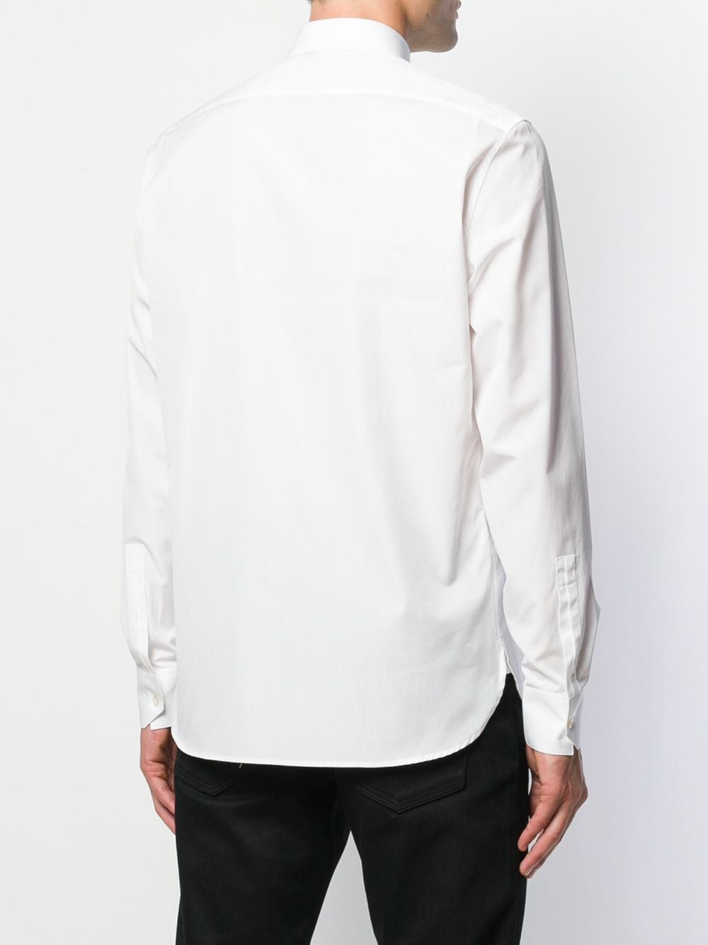 White shirt featuring a classic collar