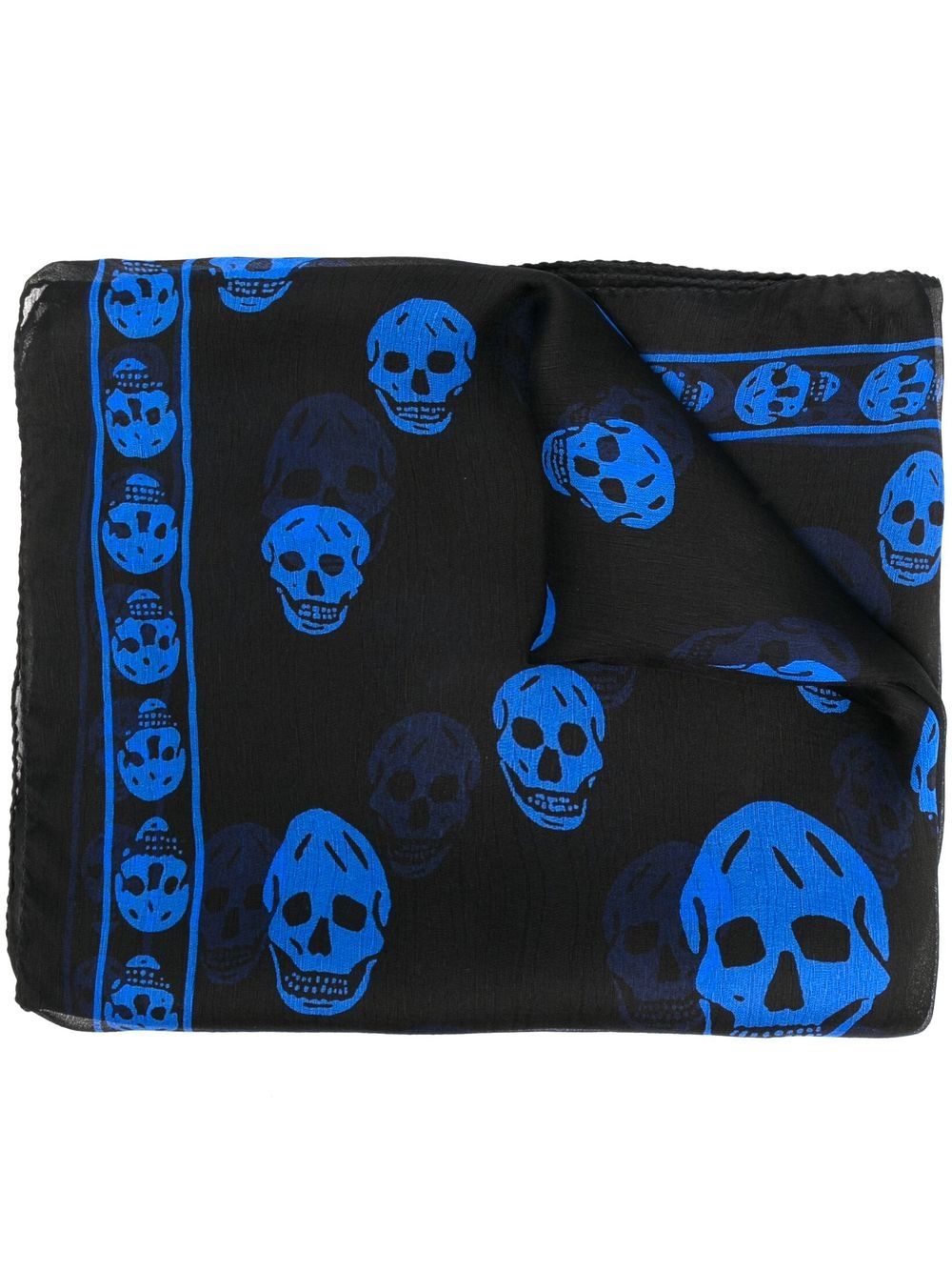 All-over skull-print scarf