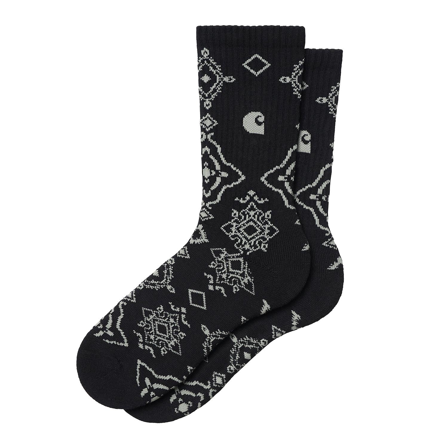 Intarsia-knit ankle socks