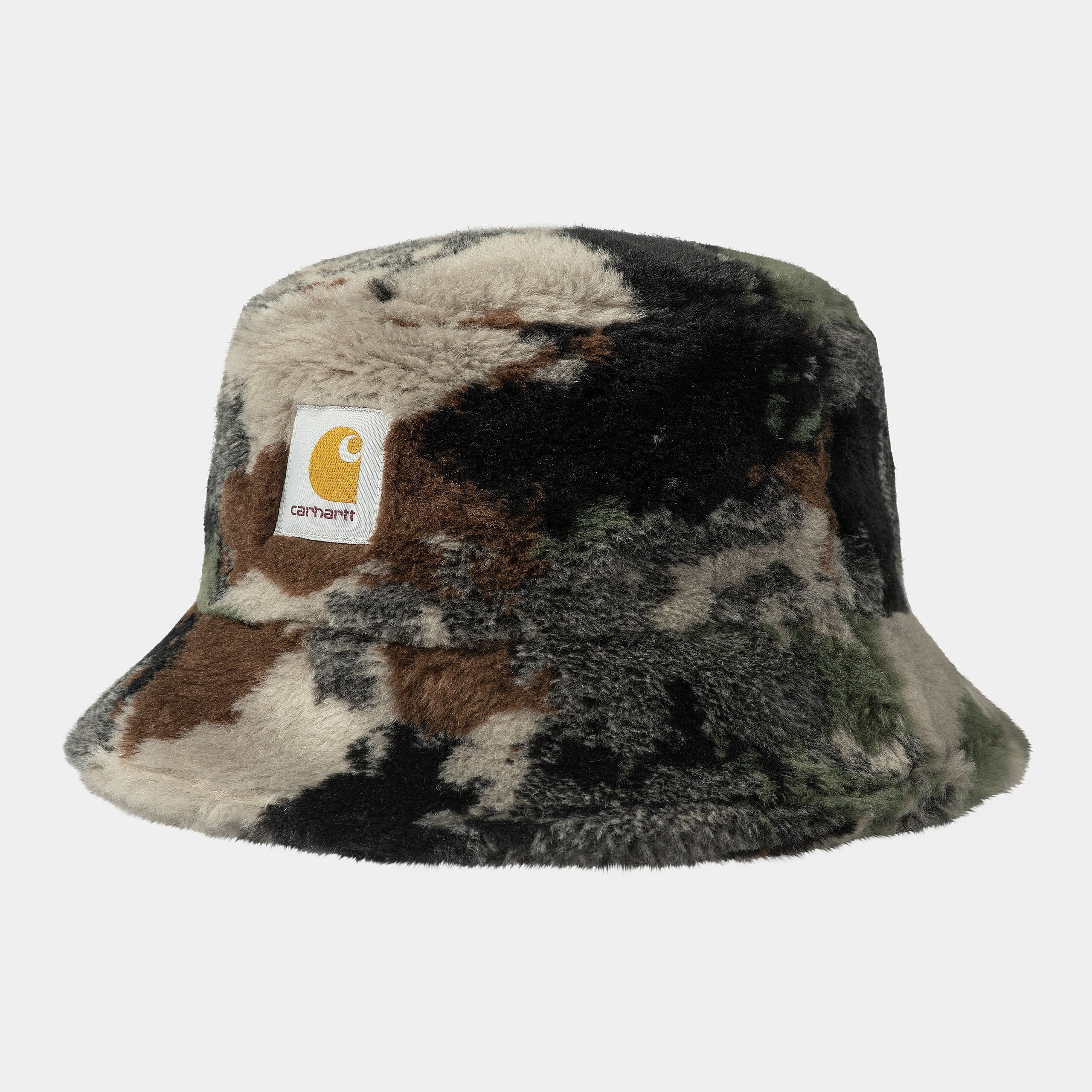 Cappello da pescatore in tinta unita grigio/marrone