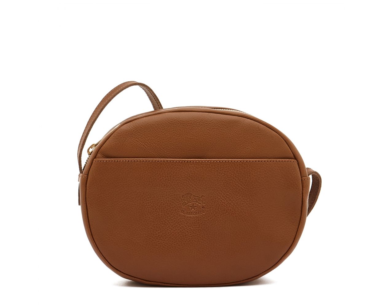 Brown shoulder Bag in Vegetable Tanned Voluntary Cowhide Leather