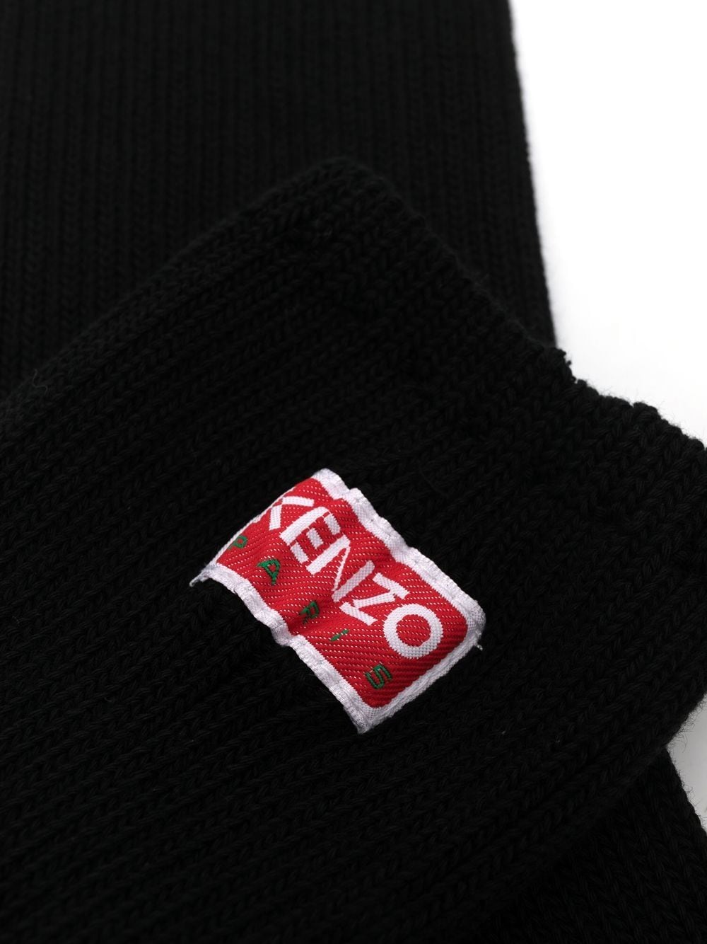 Logo-patch cotton-blend socks