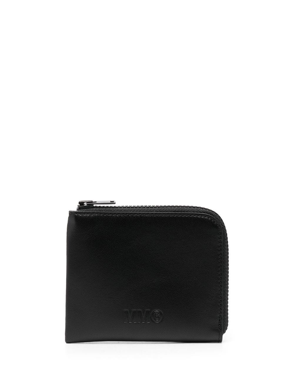 Zipped logo-embossed purse