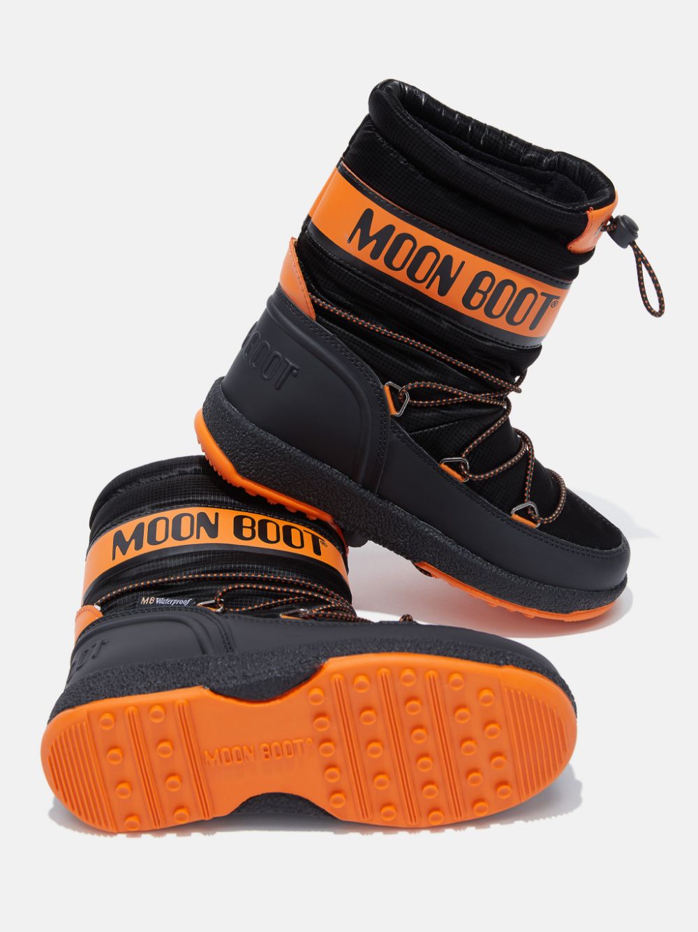 Moon boot arancione nero