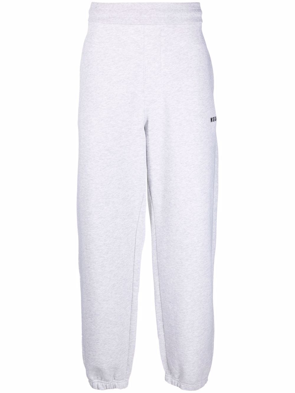Pantaloni sportivi grigi in cotone con stampa logo