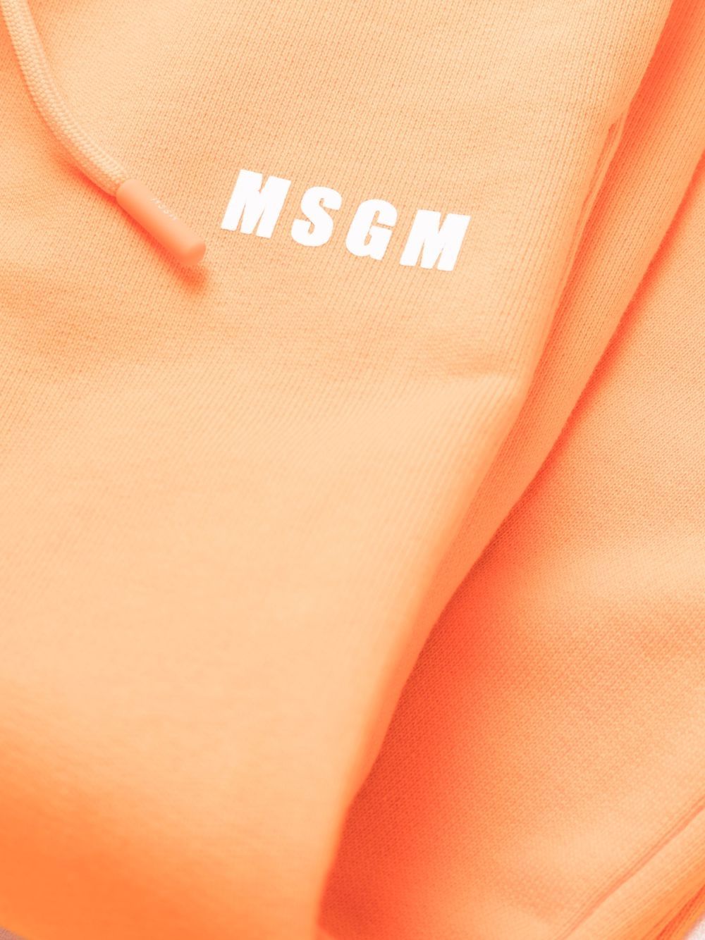 orange logo-print track pants