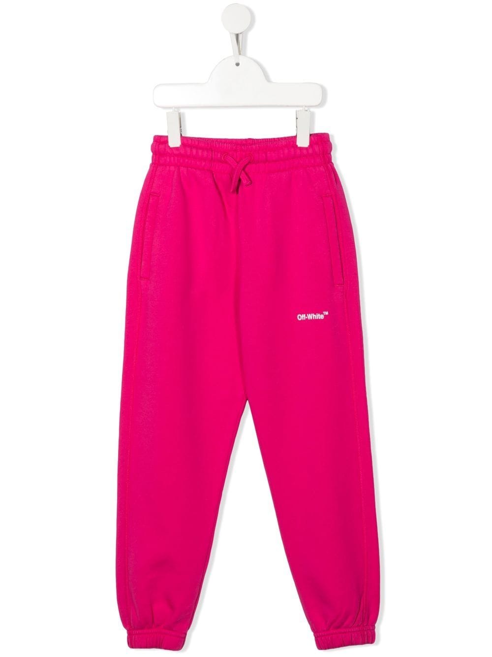 Pink logo-print track pants
