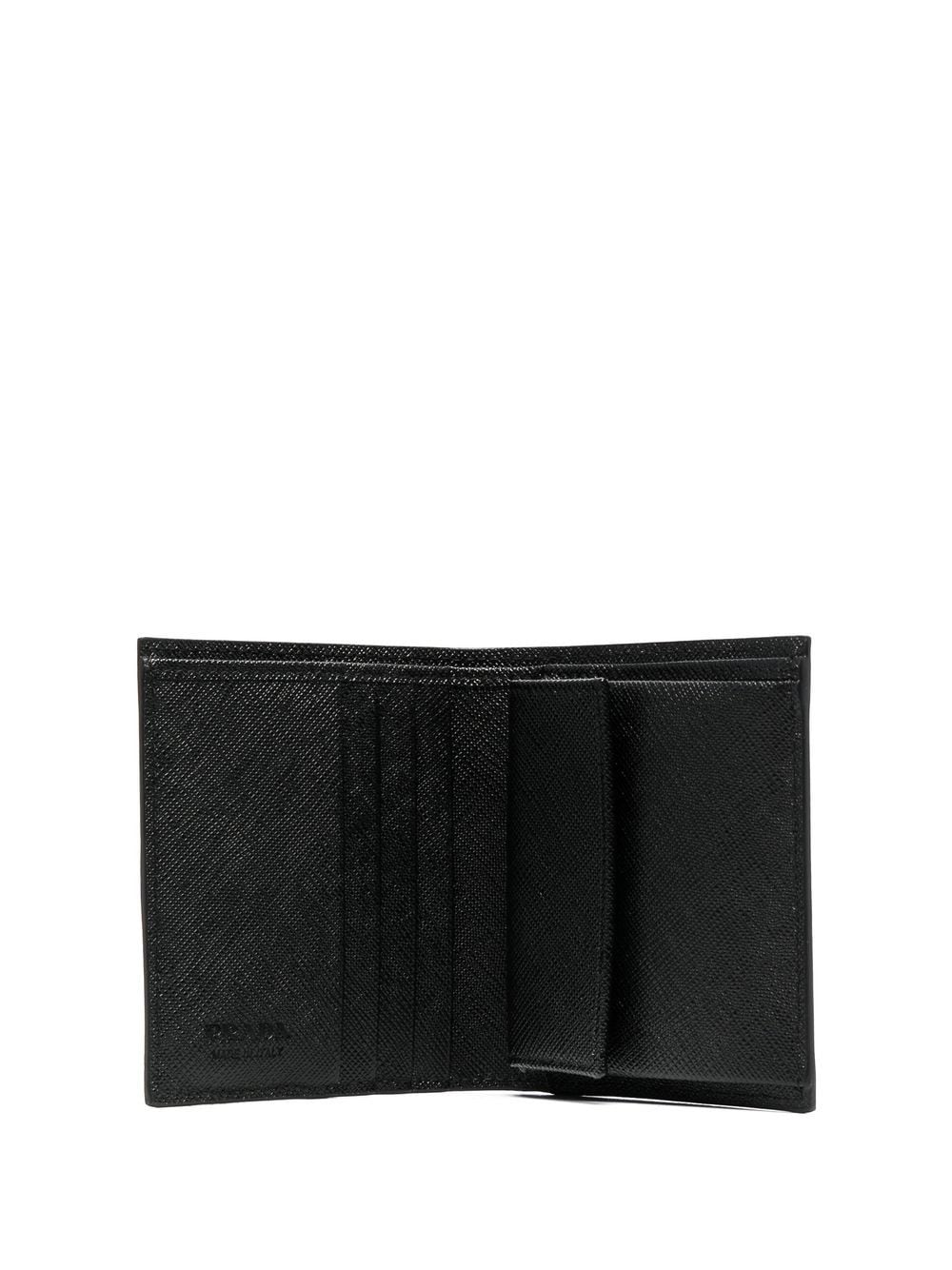 portafoglio bi-fold in pelle