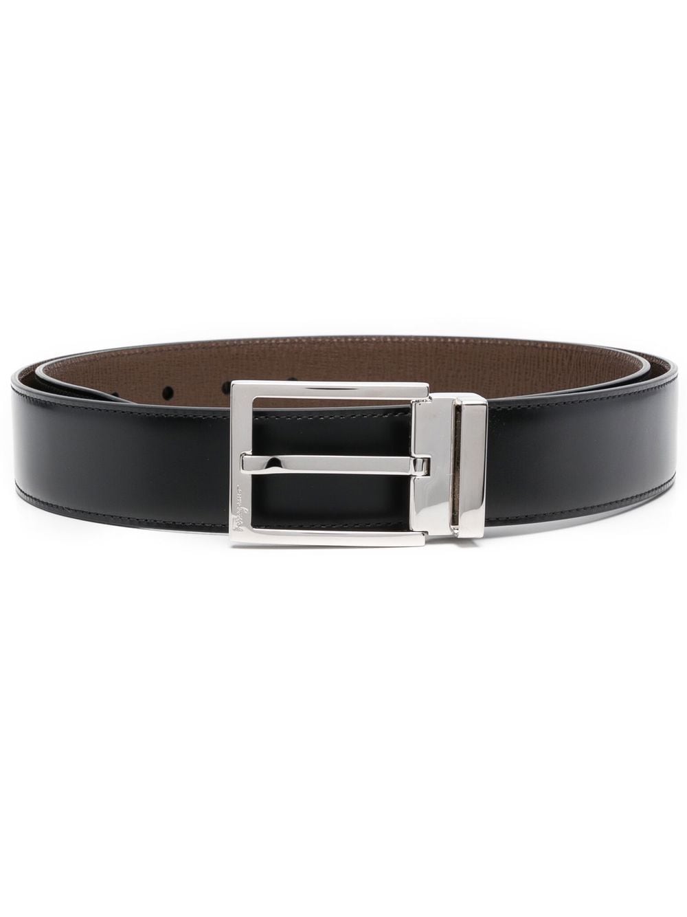 Gancini logo buckle belt