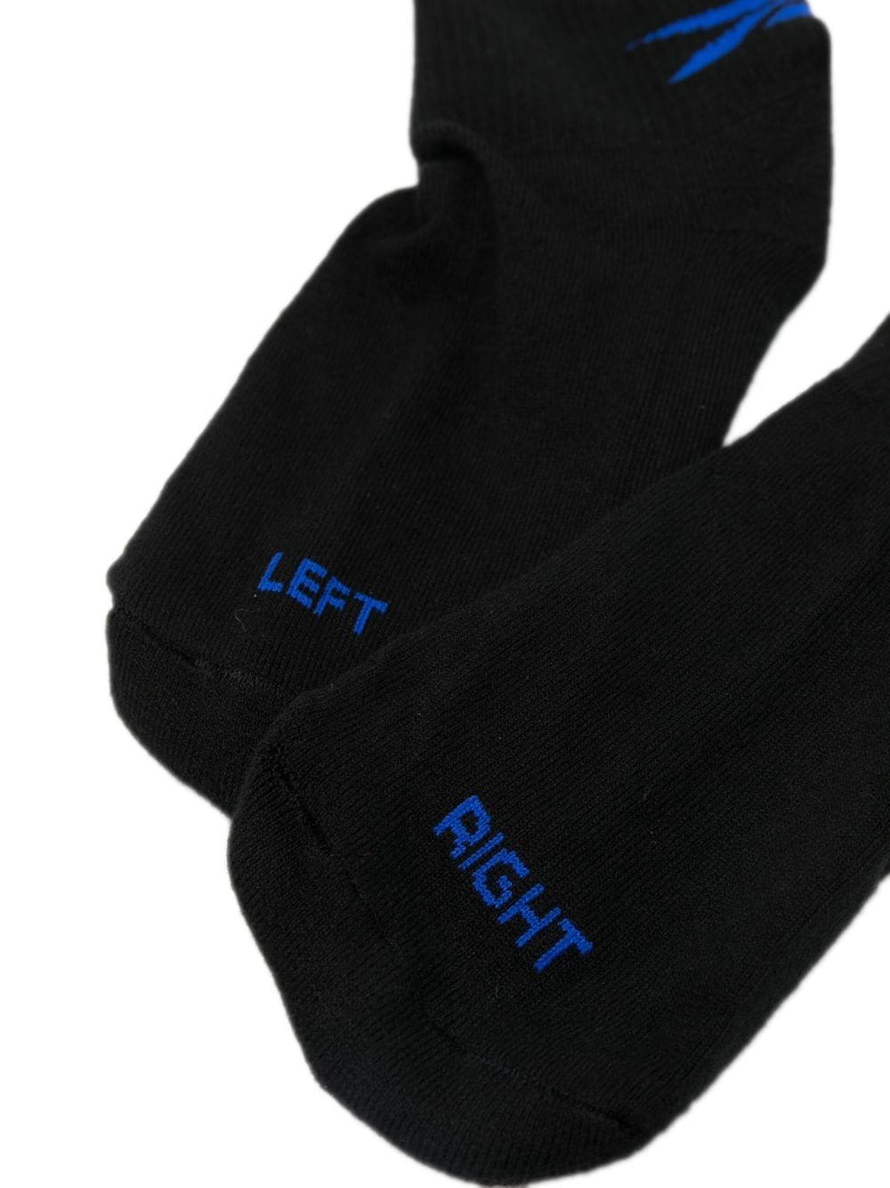 Black logo-print ribbed socks