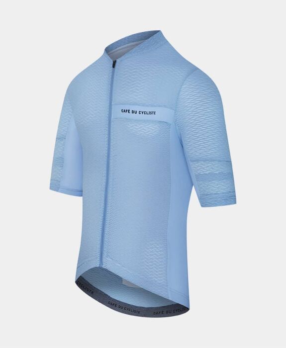 Men's Ultralight Cycling Jersey CHRISTELLE LIGHT BLUE CAFÉ DU CYCLISTE 