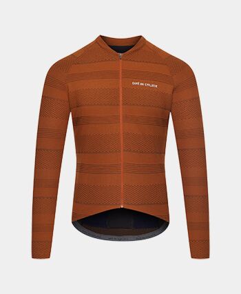 CORINNE Long Sleeve Jersey CORINNE CINNAMON CAFÉ DU CYCLISTE 