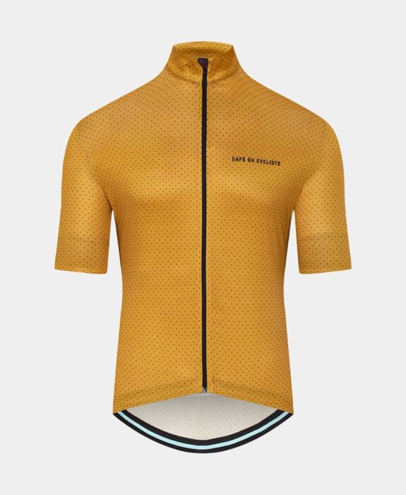 FLEURETTE Lightweight Cycling Jersey FLEURETTE JERSEY GOLDEN OLIVE CAFÉ DU CYCLISTE 