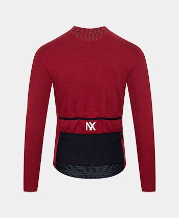 Merino cycling jersey IRMA DAHLIA CAFÉ DU CYCLISTE 