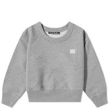 Grey sweatshirt with applied logo