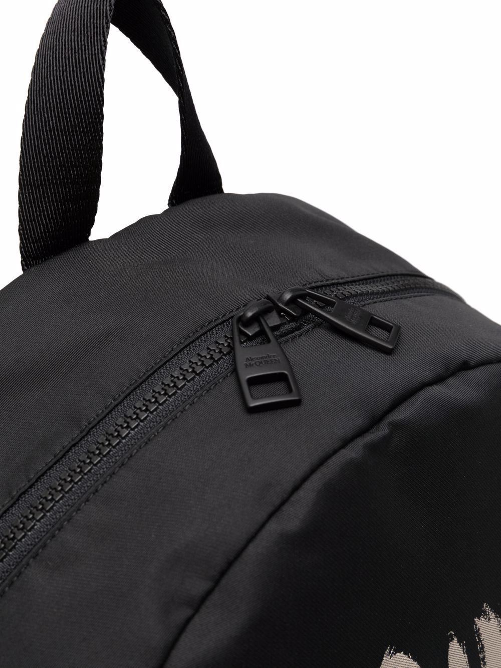 Black/ivory-white Graffiti Metropolitan printed backpack