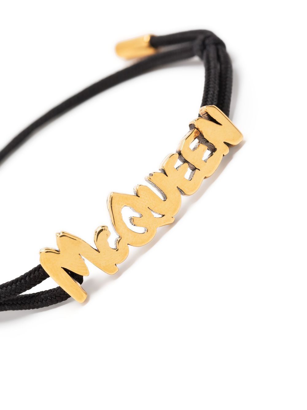 Logo lettering adjustable bracelet